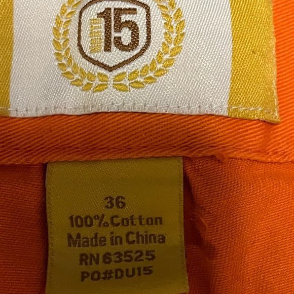 orange cargo shorts Waist 33 or 24 - Picture 3 of 6